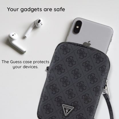Universal Phone Bag, Guess, Triangle 4G, Gold