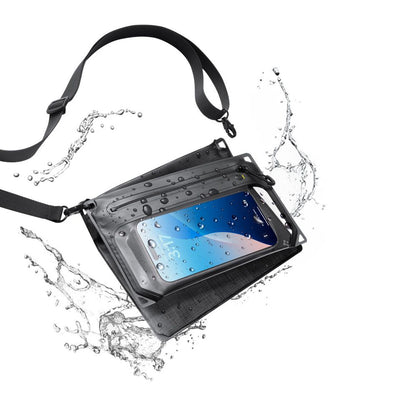 Borsa e Custodia Waterproof Universale Spigen Crossbag, Nera AMP09746