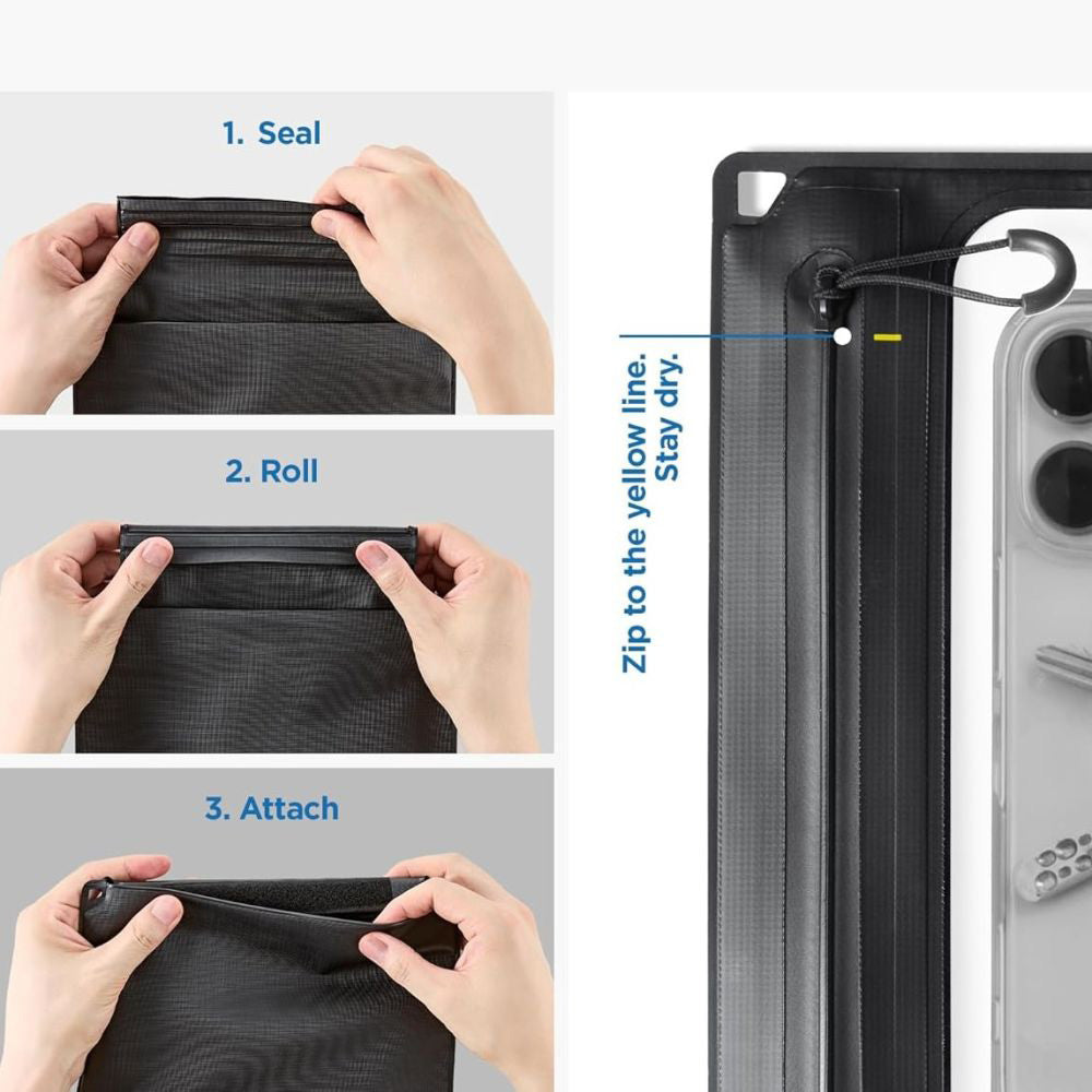 Borsa e Custodia Waterproof Universale Spigen Crossbag, Nera AMP09746