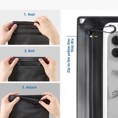 Borsa e Custodia Waterproof Universale Spigen Crossbag, Nera AMP09746
