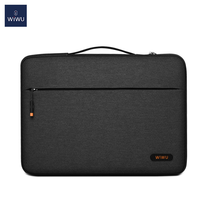 WiWu Pilot Sleeve Borsa per laptop da 14 pollici, nero 