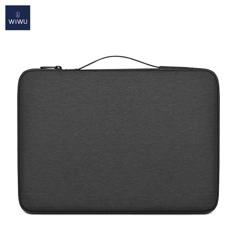 WiWu Pilot Sleeve Borsa per laptop da 14 pollici, nero 