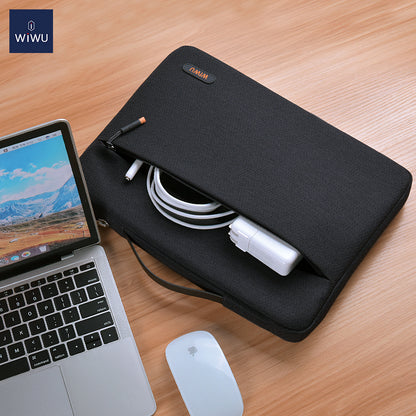 WiWu Pilot Sleeve Borsa per laptop da 14 pollici, nero 