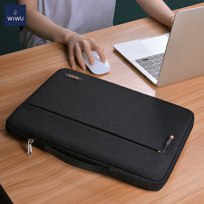 WiWu Pilot Sleeve Borsa per laptop da 14 pollici, nero 