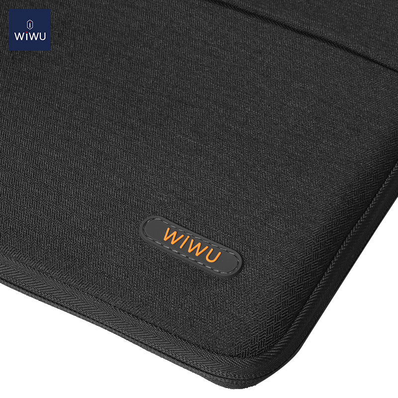 WiWu Pilot Sleeve Borsa per laptop da 13 pollici, nero 