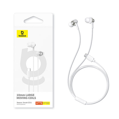 Vivavoce 3,5 mm Baseus Encok CZ11, bianco A0016434300213-Z1 