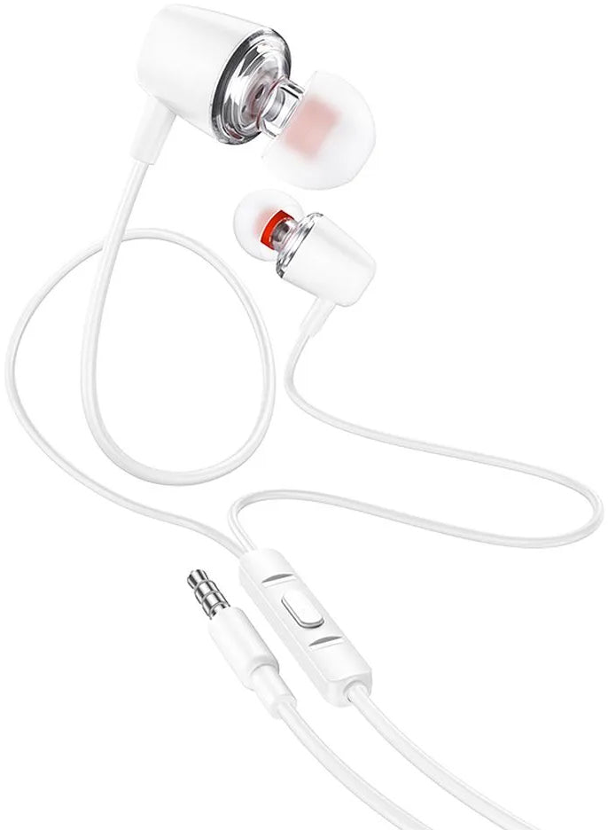 Handsfree 3.5mm HOCO M107, Bianco