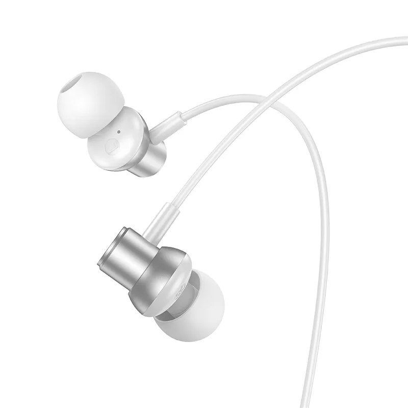 Handsfree 3.5mm HOCO M110, Argento
