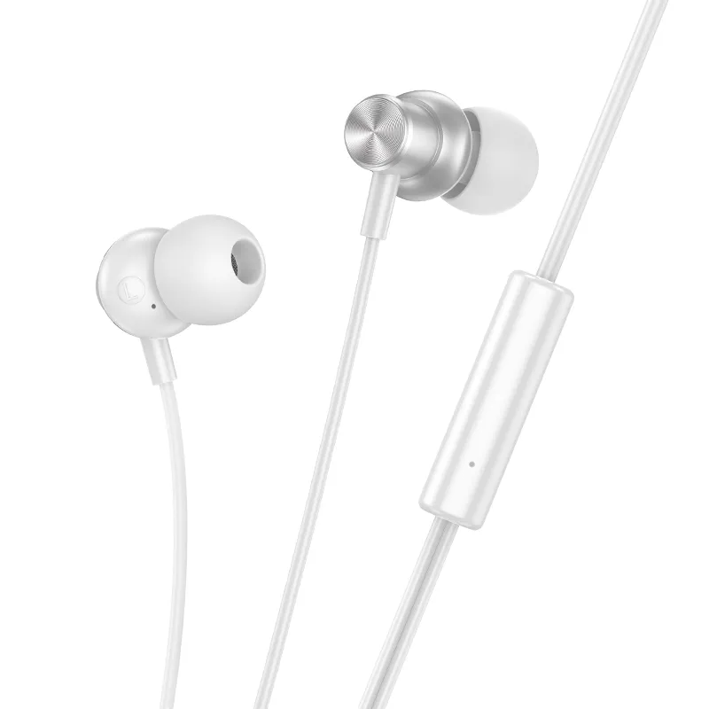 Handsfree 3.5mm HOCO M110, Argento