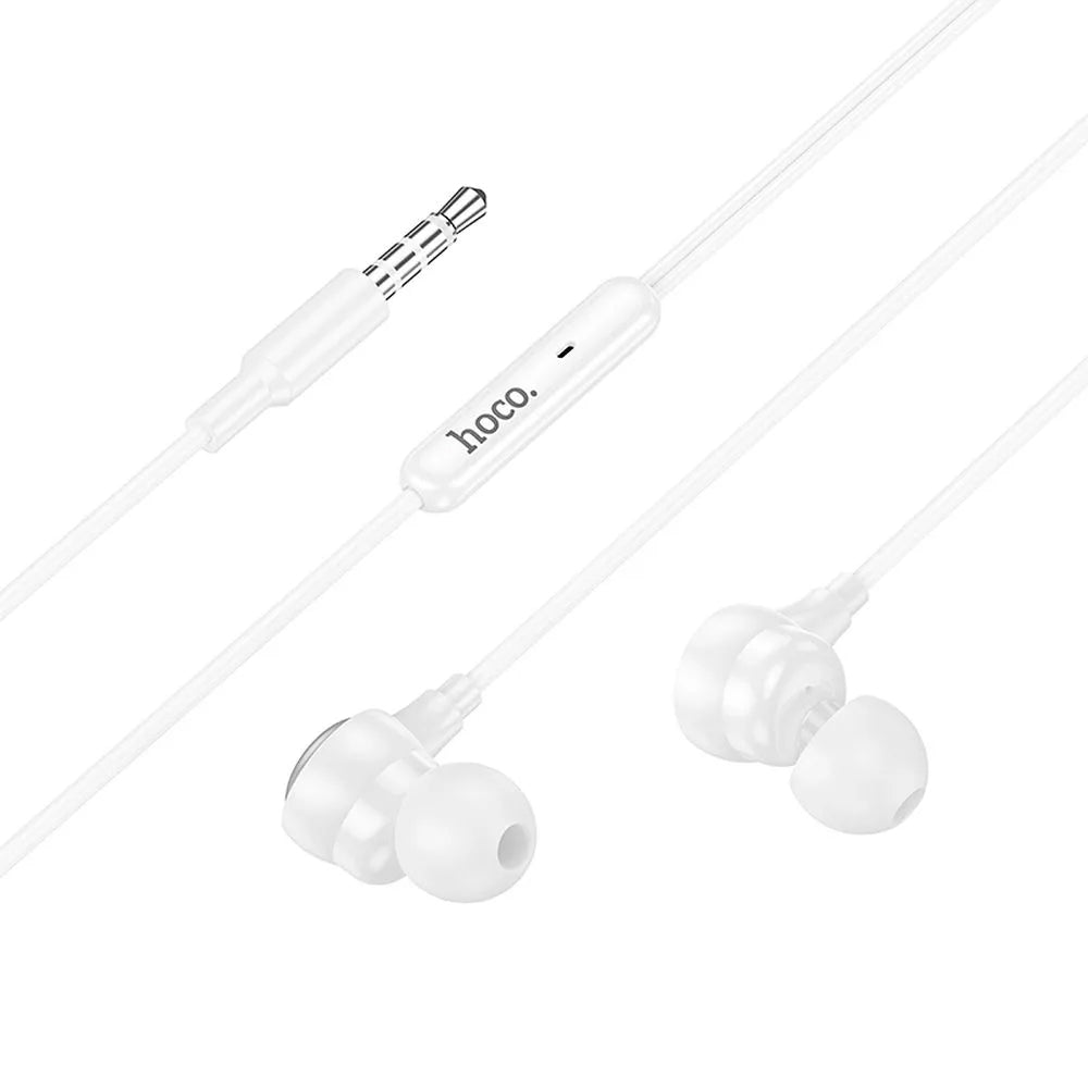 Handsfree 3.5mm HOCO M116, Bianco