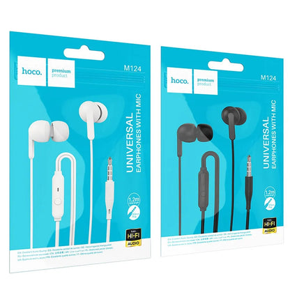 Handsfree 3.5mm HOCO M124, Nero
