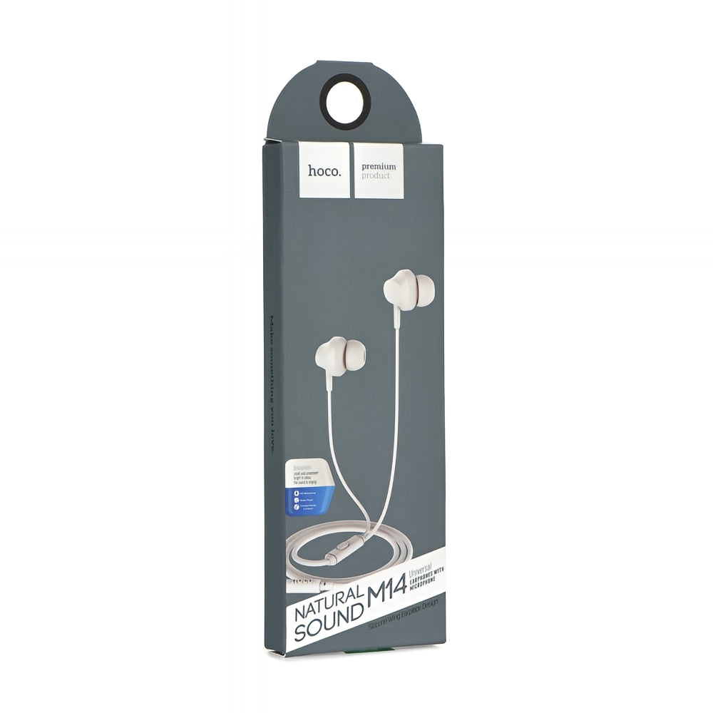 Handsfree 3.5mm HOCO M14, Bianco