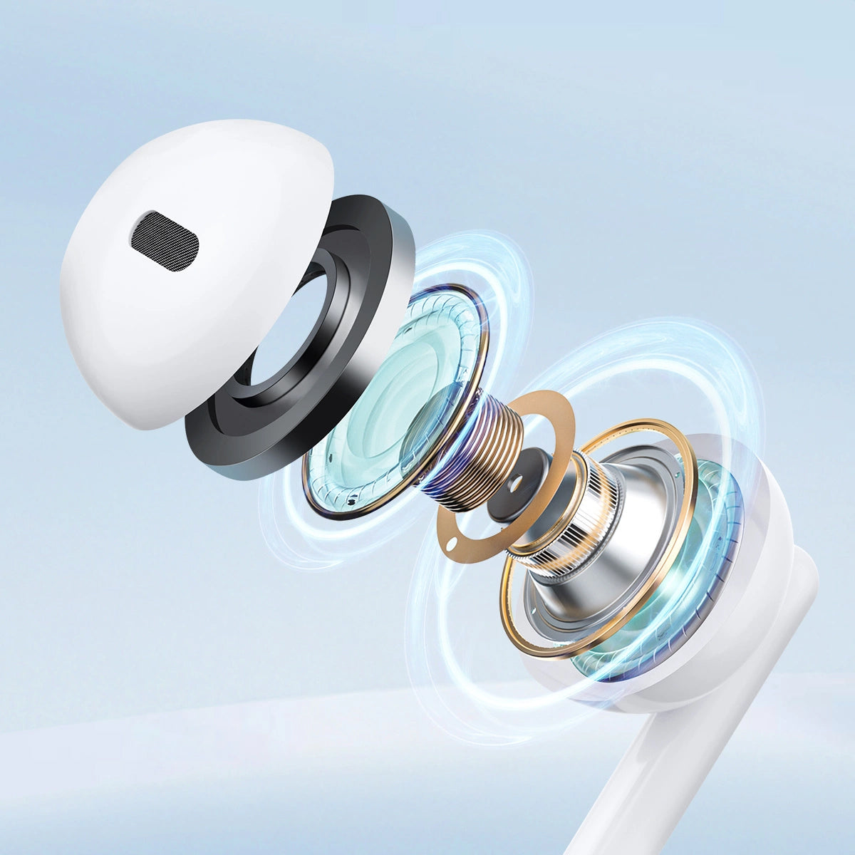 Handsfree 3.5mm Joyroom JR-EW01, Bianco