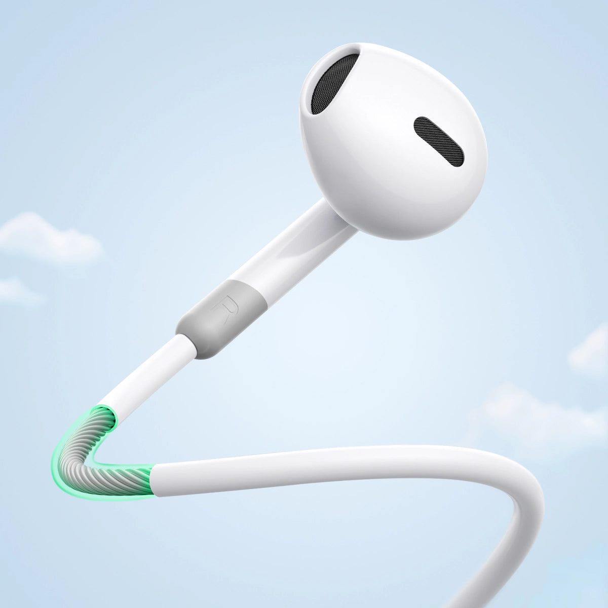 Handsfree 3.5mm Joyroom JR-EW01, Bianco