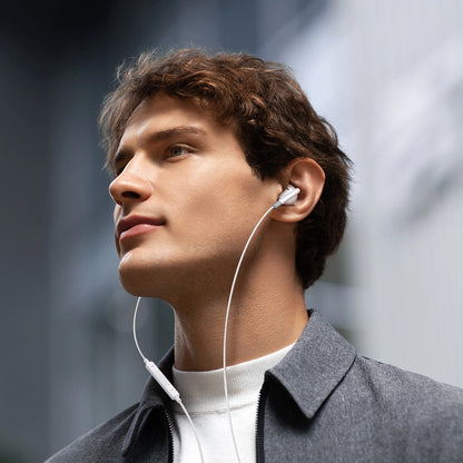 Handsfree 3.5mm Joyroom JR-EW01, Bianco