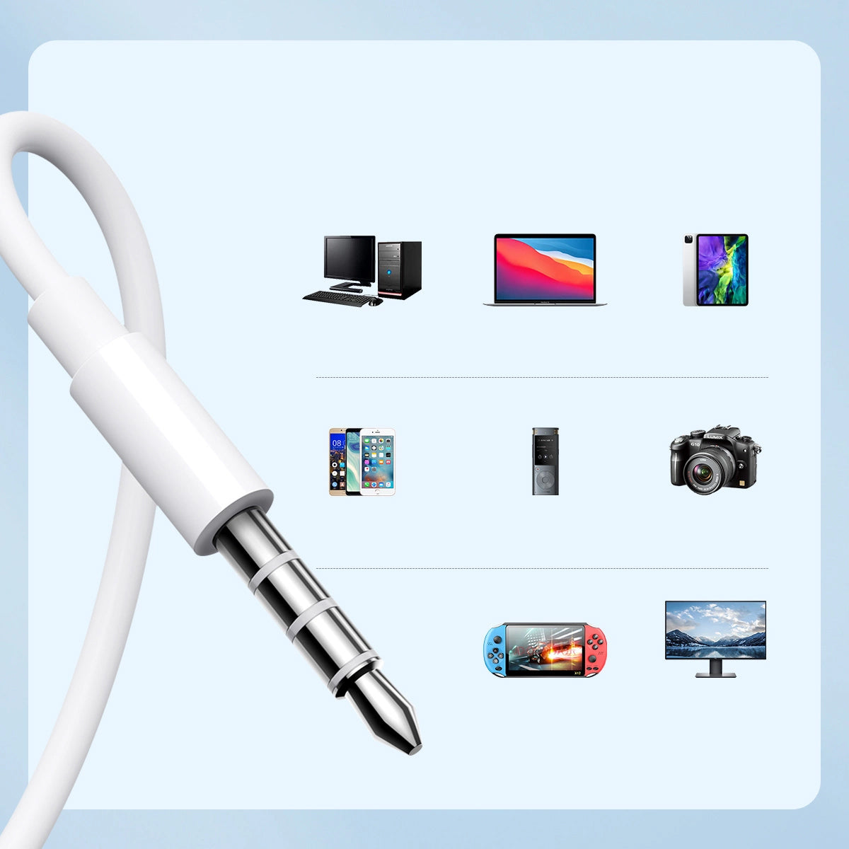 Handsfree 3.5mm Joyroom JR-EW01, Bianco