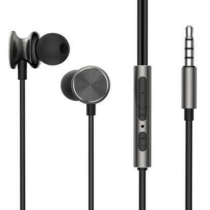 Handsfree 3.5mm Joyroom JR-EW03, Grigio