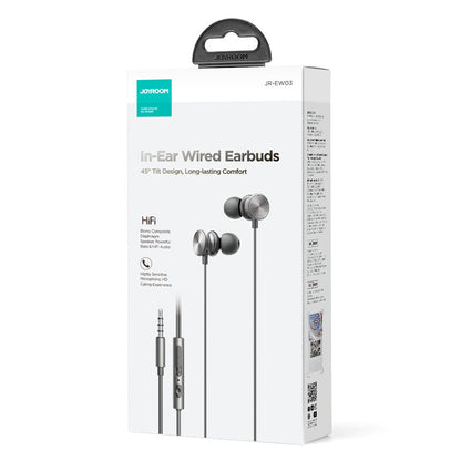 Handsfree 3.5mm Joyroom JR-EW03, Grigio