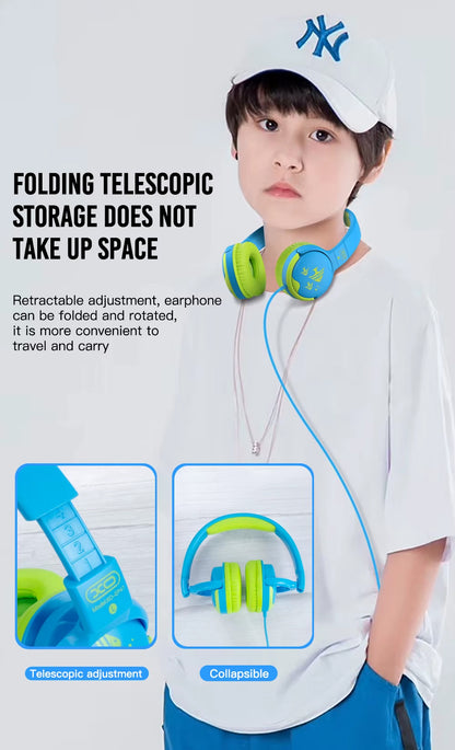 Cuffie 3.5mm XO Design EP47 Study Kids, Gialle