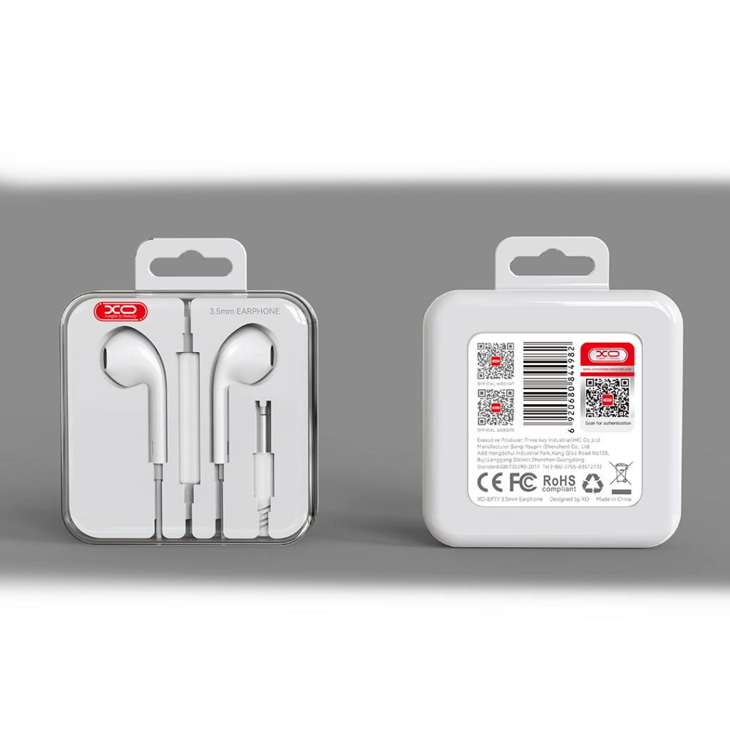 Auricolare 3.5mm XO Design EP77, Bianco