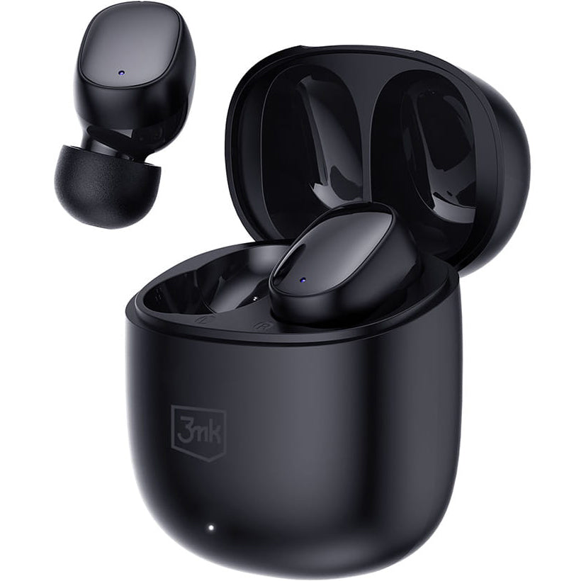 Handsfree Bluetooth 3MK FlowBuds, TWS, Negru