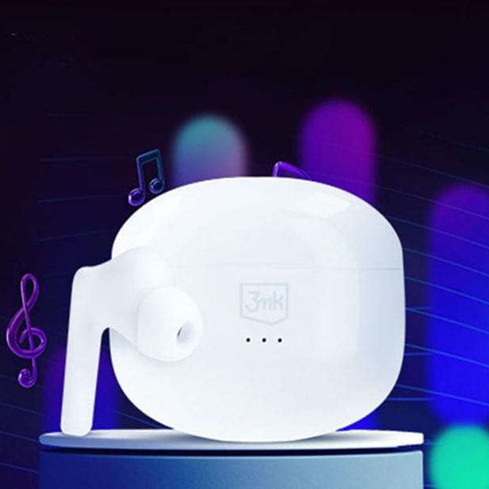 Auricolari Bluetooth 3MK LIFEPODS, TWS, ANC, Bianco