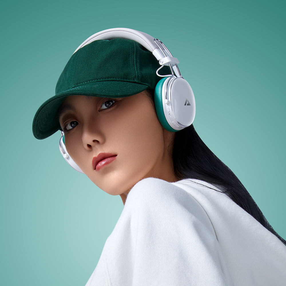 Handsfree Bluetooth Acefast H7, A2DP, ANC, Bianco