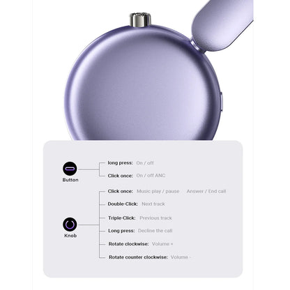 Handsfree Bluetooth Acefast H8, A2DP, ANC, Mov