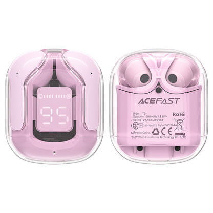Auricolari Bluetooth Acefast T6, TWS, Rosa