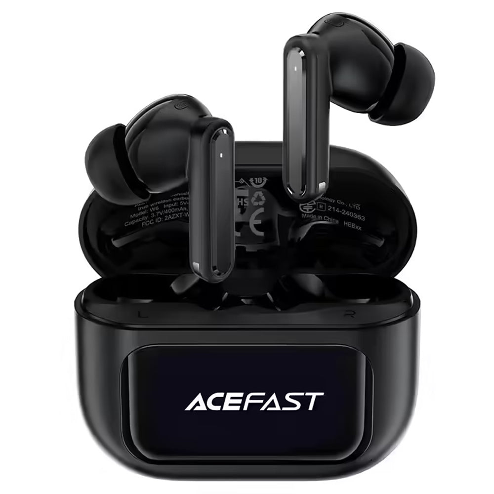 Auricolari Bluetooth Acefast W6, TWS, ANC, Nero