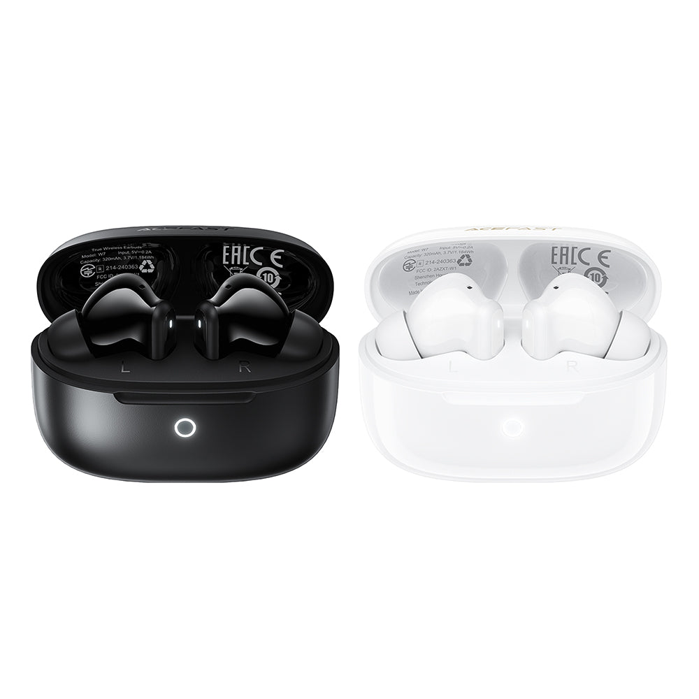 Auricolare Bluetooth Acefast W7, TWS, Bianco