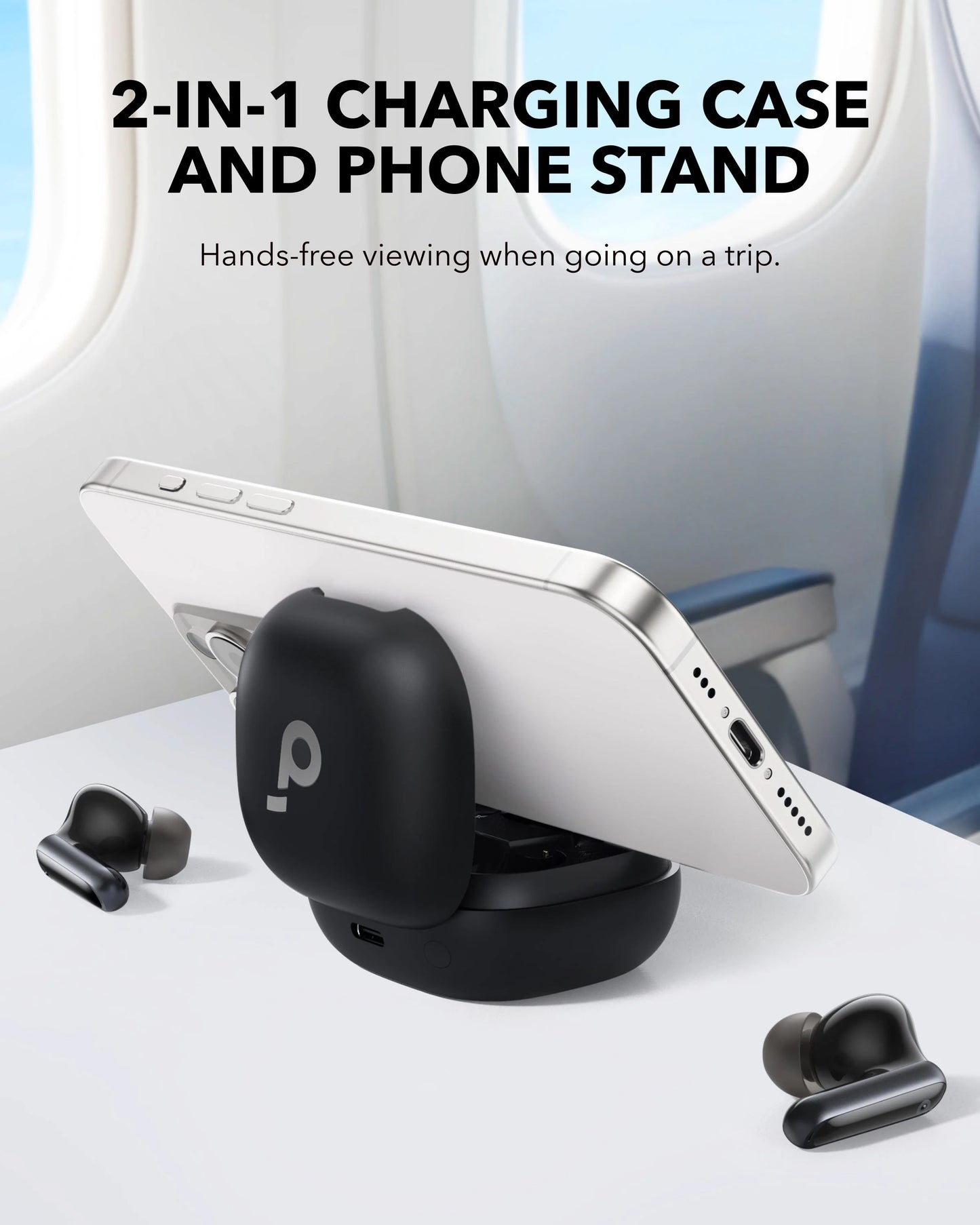 Handsfree Bluetooth Anker SoundCore P40i, TWS, ANC, Nero A3955G11
