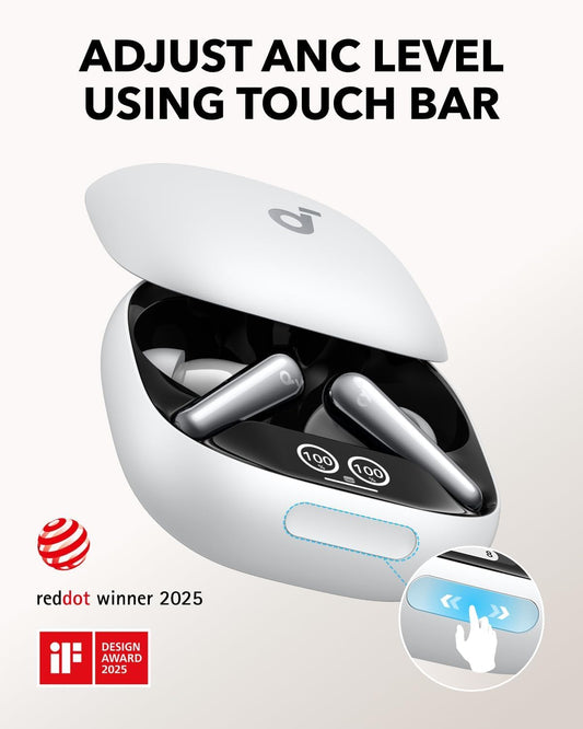 Auricolari Bluetooth Anker Soundcore Liberty 4 Pro, TWS, ANC, Bianco A3954G21