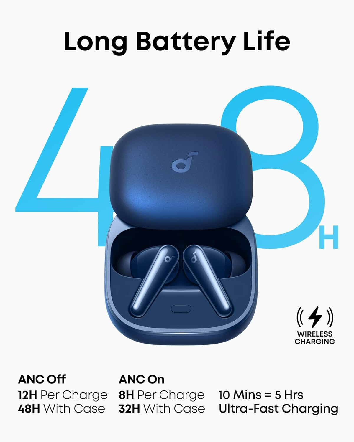 Auricolari Bluetooth Anker SoundCore Liberty 5, TWS, ANC, Blu A3957G31