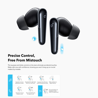 Auricolari Bluetooth Anker SoundCore Liberty 4 Pro NC, TWS, ANC, Nero A3954GF1