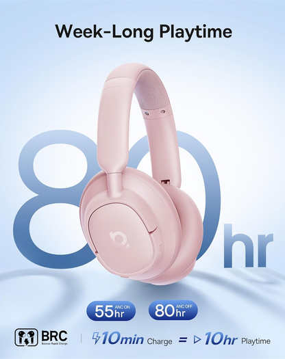 Handsfree Bluetooth Baseus Bass BH1 NC, MultiPoint, A2DP, ANC, Rosa A0203704