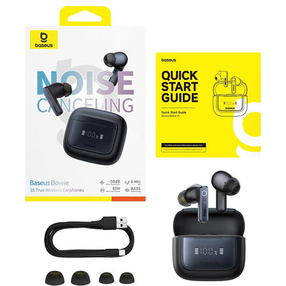 Handsfree Bluetooth Baseus Bowie 35, TWS, Nero A00073800123-00