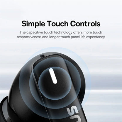 Handsfree Bluetooth Baseus Bowie E19, TWS, Nero A00069600113-00