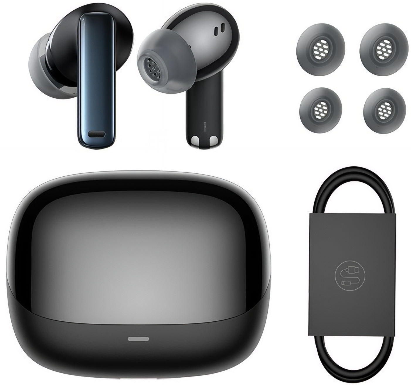 Auricolari Bluetooth Baseus Bowie M2s, TWS, ANC, Nero NGTW350101