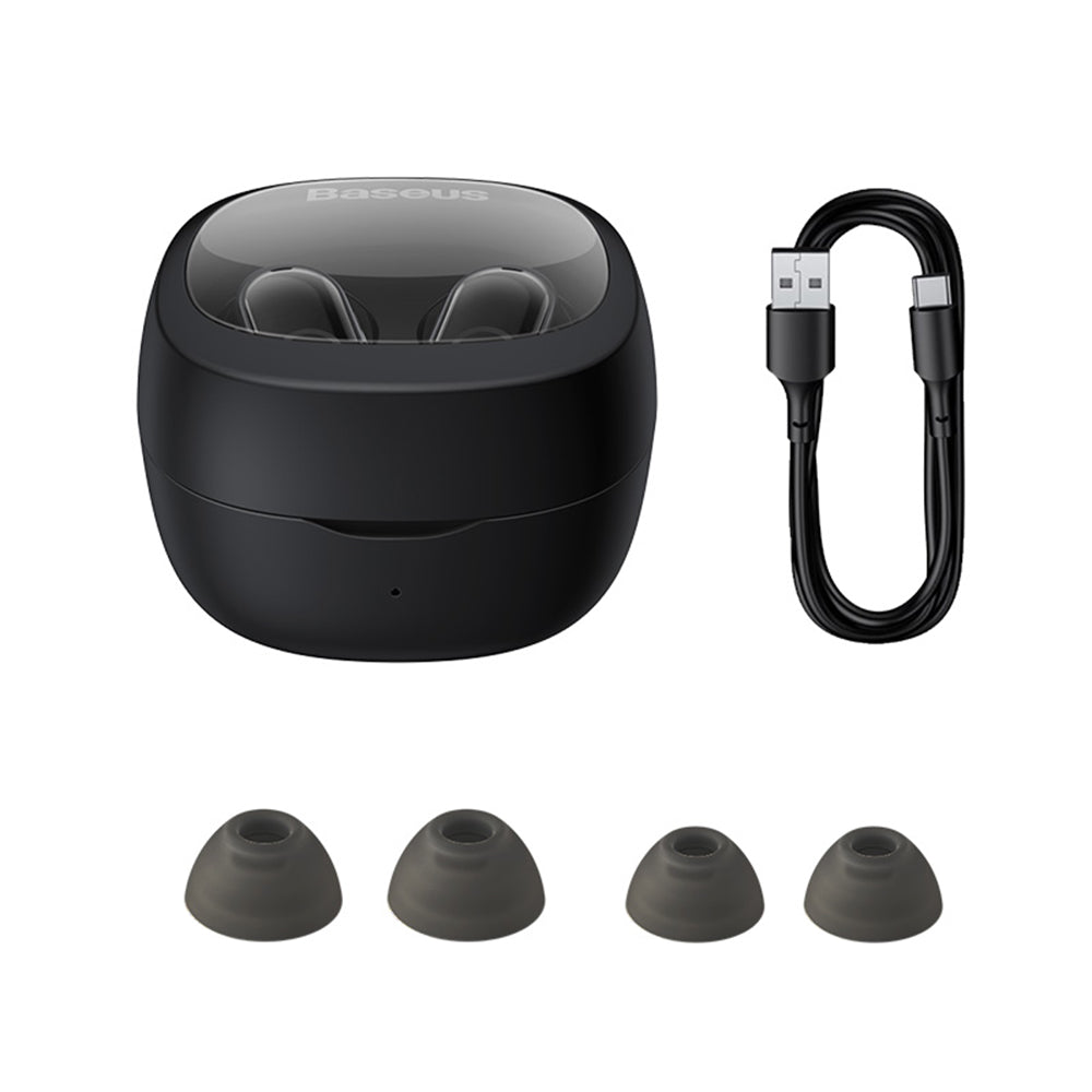Handsfree Bluetooth Baseus Bowie WM02, TWS, Nero NGTW370201