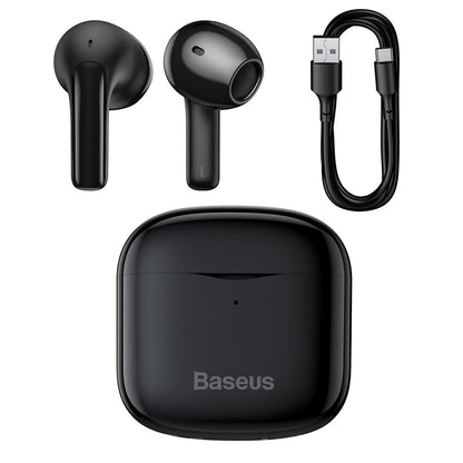 Baseus E3 Bluetooth a mani libere, TWS, nero NGTWW080001 