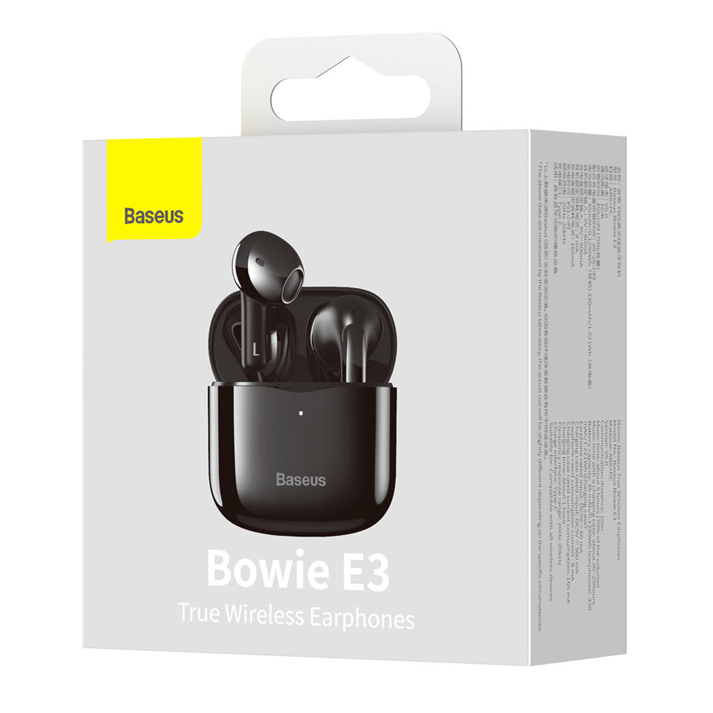 Baseus E3 Bluetooth a mani libere, TWS, nero NGTWW080001 