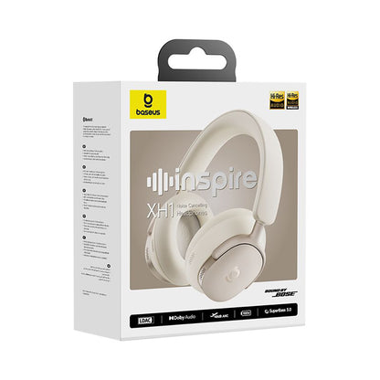Handsfree Bluetooth Baseus Inspire XH1 Sound by Bose, A2DP, ANC, Bianco A00085701233-00