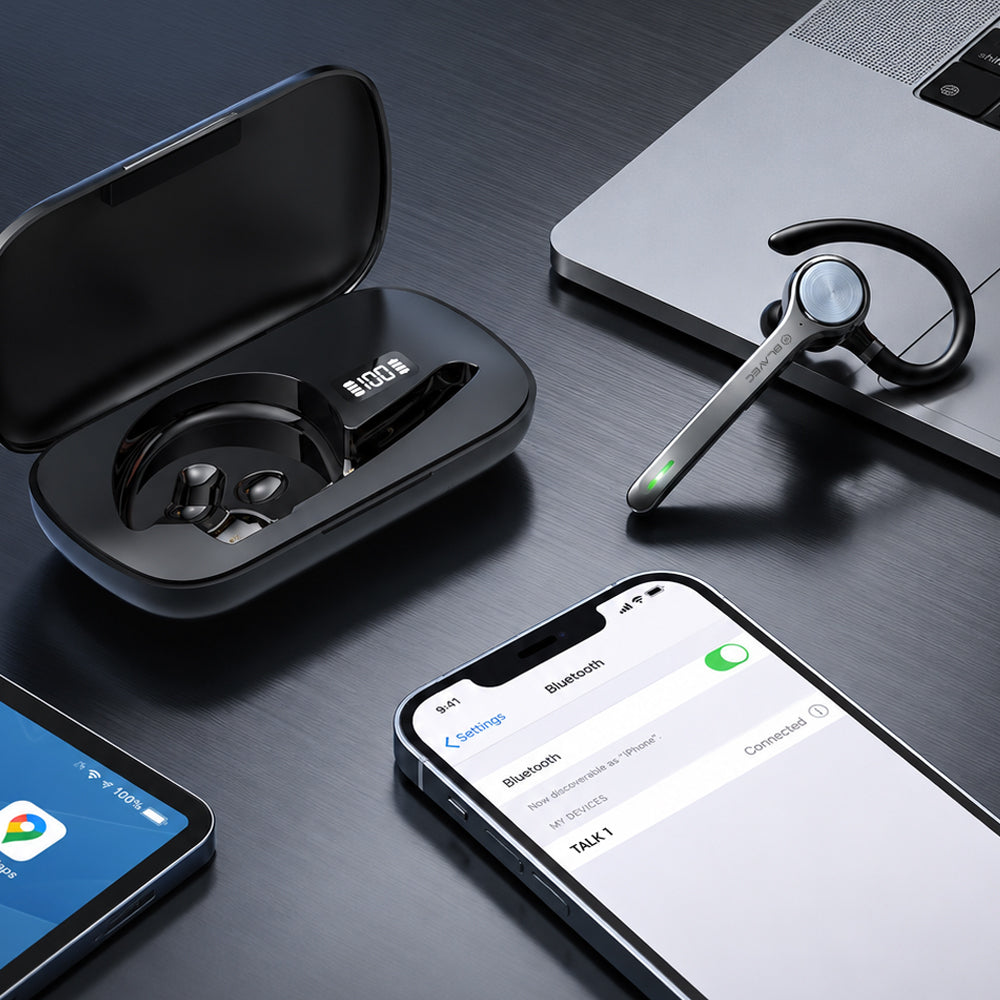 Blavec Talk 1 Bluetooth Handsfree, MultiPoint, A2DP, Black