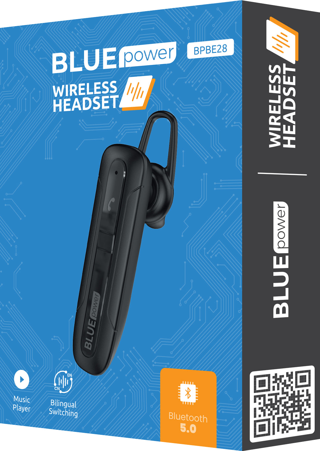 Vivavoce Bluetooth Blue Power BPBE28, A2DP, nero 