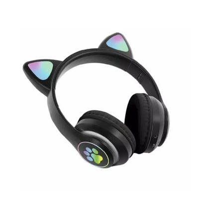 Auricolare Bluetooth Borofone BO18 Cat Ear, A2DP, Nero