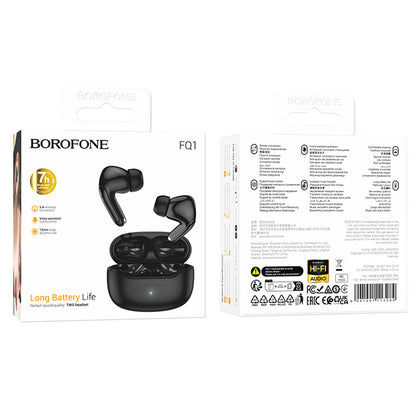 Auricolari Bluetooth Borofone FQ1 Shine, TWS, Nero