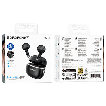 Auricolare Bluetooth Borofone FQ11 Sound, TWS, Nero