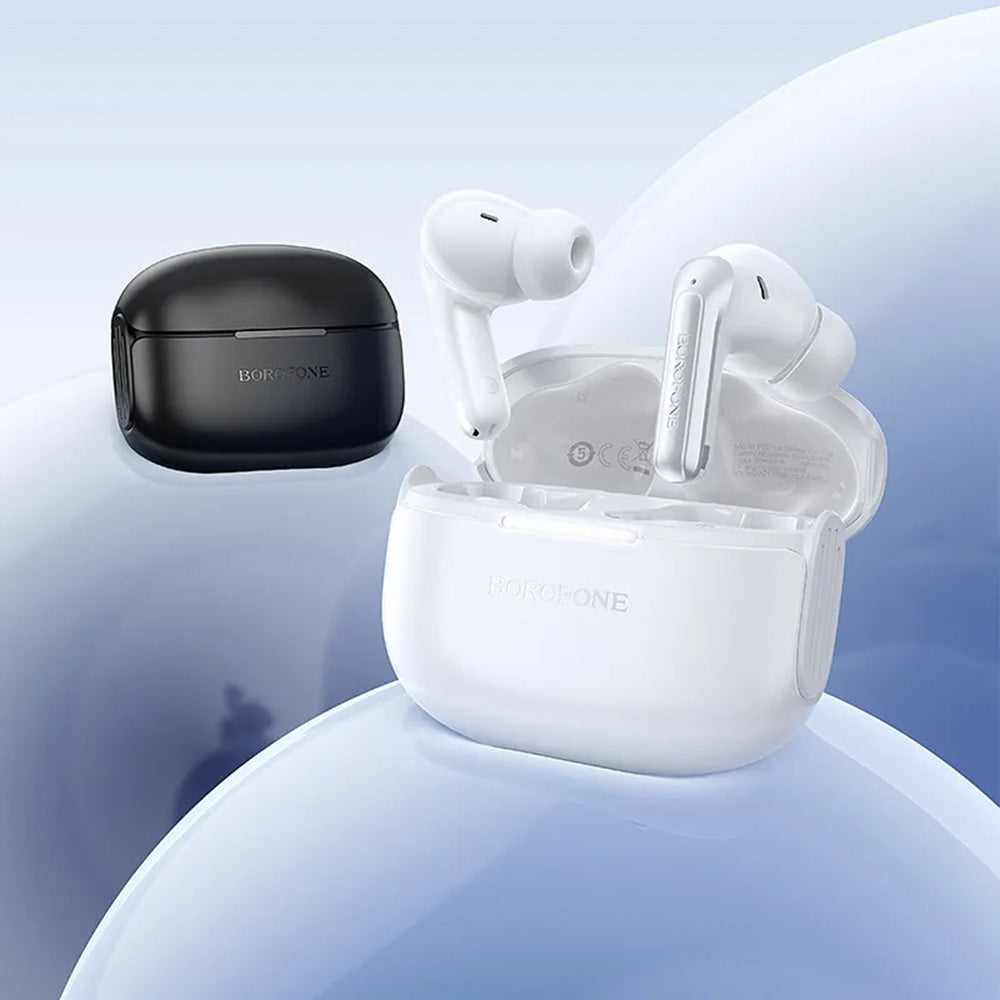Auricolare Bluetooth Borofone FQ9 Plus Peaceful, TWS, ANC, Nero