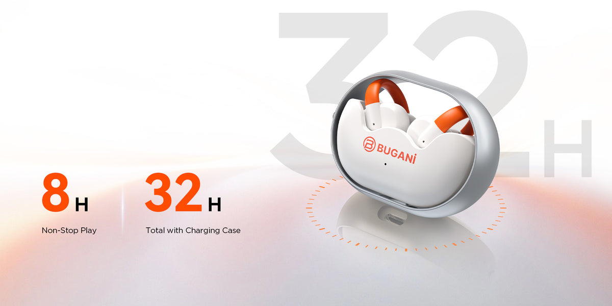 Bluetooth Handsfree Bugani Clip B21, TWS, White